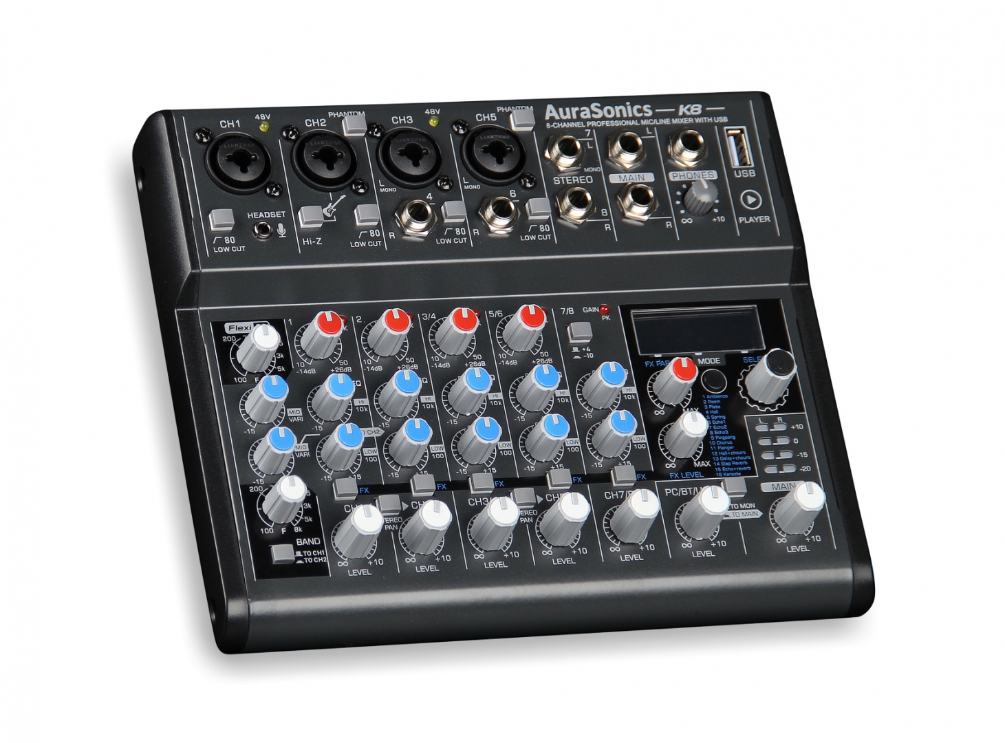 AuraSonics K8 компактный микшерный пульт в Сухиничах