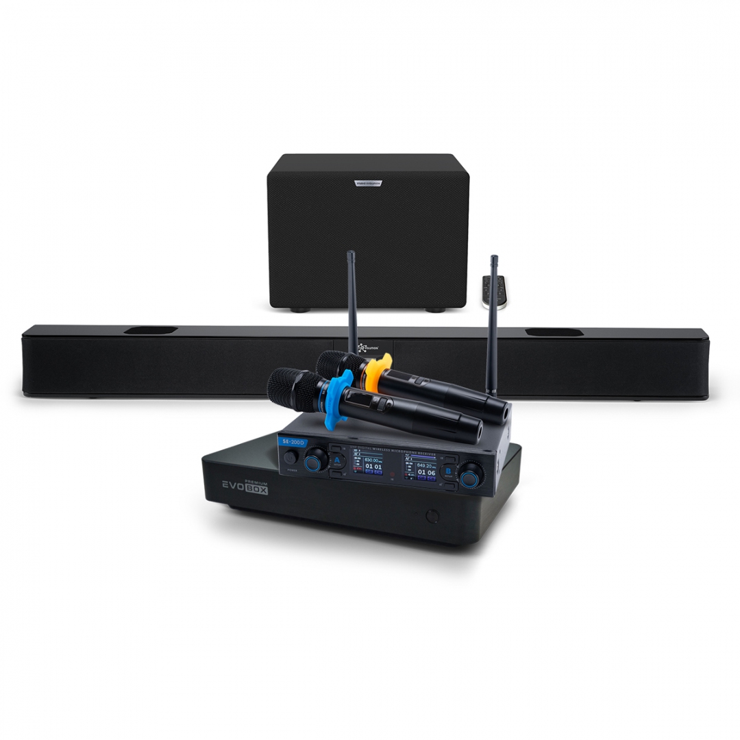 Hi-End караоке-система EVOBOX Premium + EvoSoundBar (саундбар с караоке) в Сухиничах