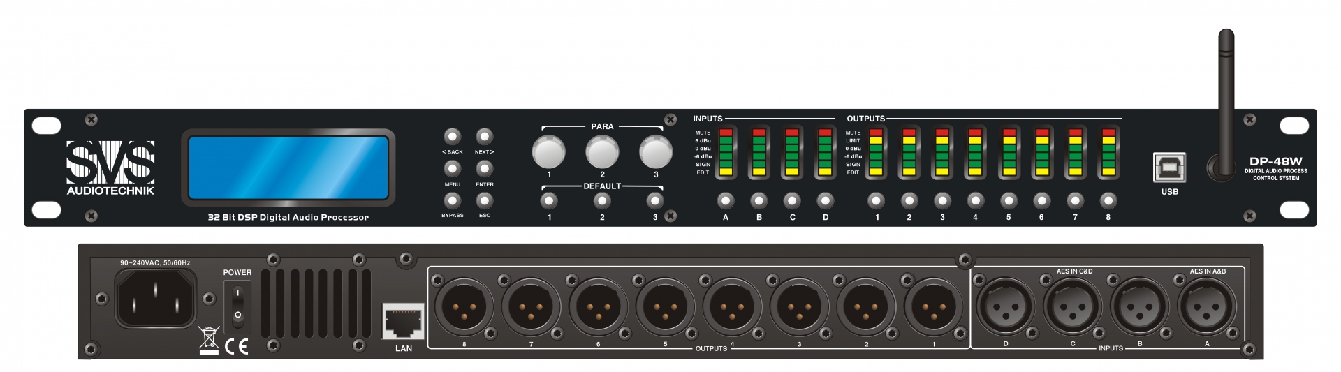 SVS Audiotechnik DP-48W Цифровой процессор: 4 входа 8 выходов в Сухиничах